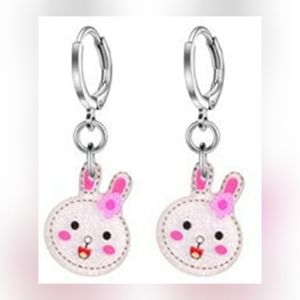 Hypoallergenic Acrylic Dangle Hoop Earrings